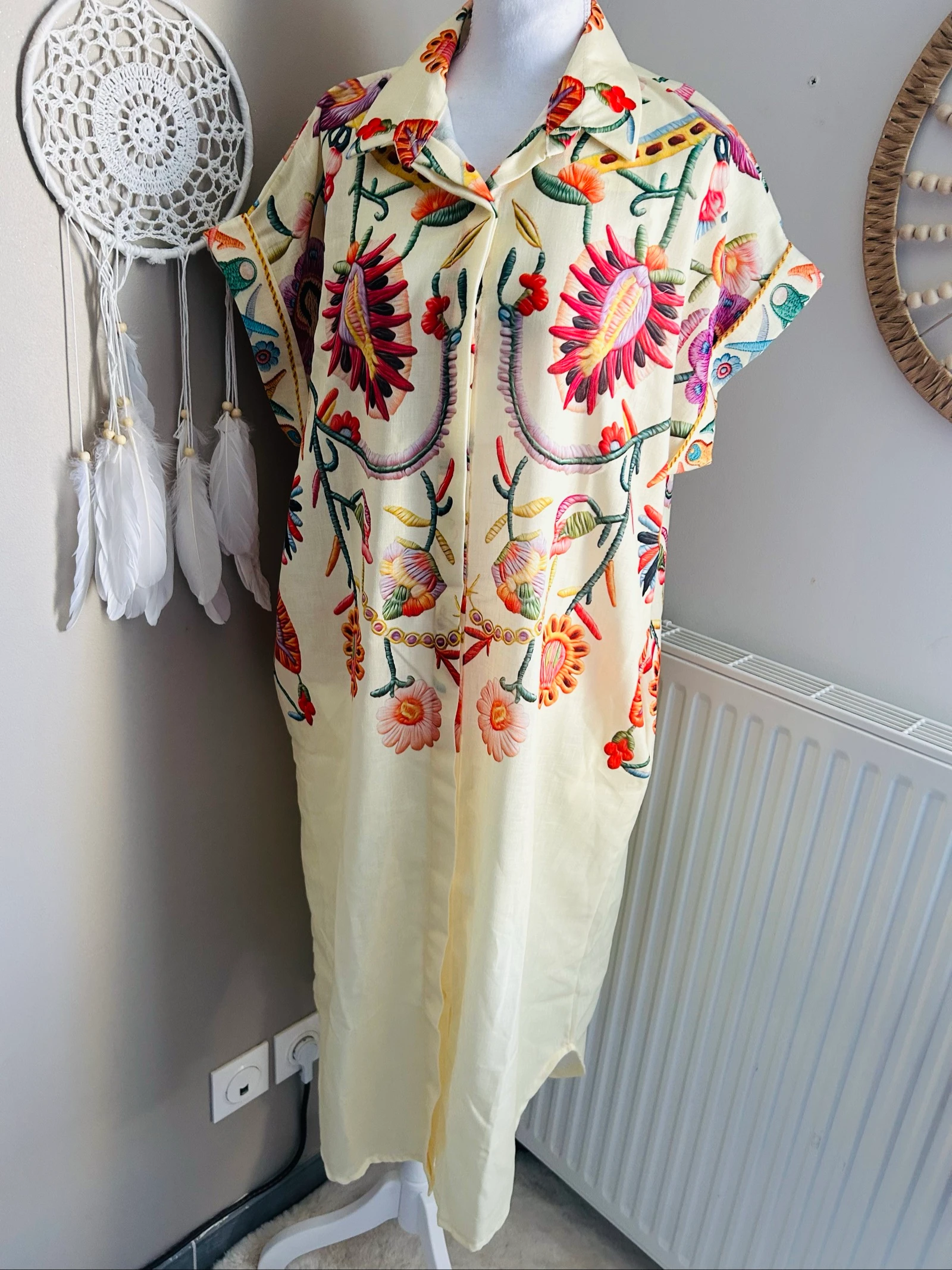 Oversized 100% cotton floral dress – photo 5